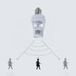 Tête de lampe à capteur de corps infrarouge