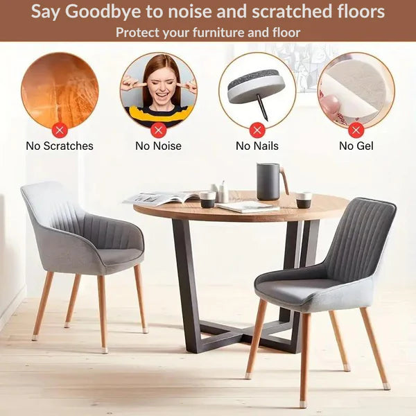 16 Pièces de couvre-pieds de chaise et de table transparents