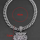 Bijoux de charme à la mode, Collier pendentif tigre 3D pour hommes et femmes