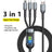 3 en 1 Câble de charge rapide pour tous les Téléphones