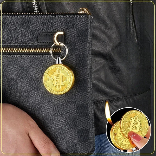 Briquet magique en forme de Bitcoin