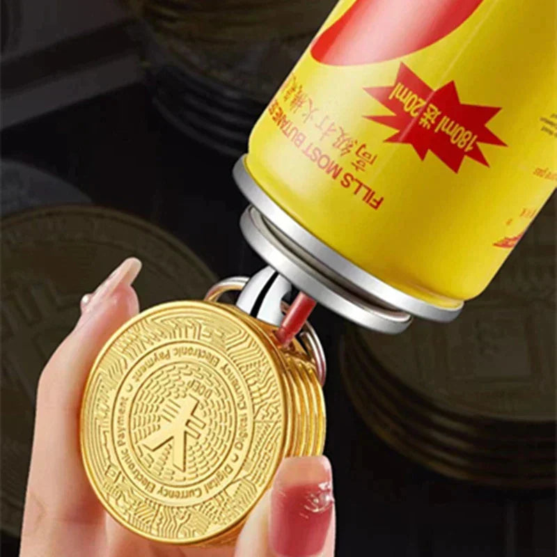 Briquet magique en forme de Bitcoin