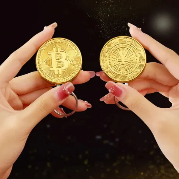 Briquet magique en forme de Bitcoin