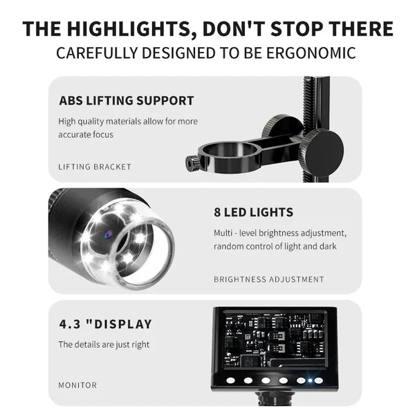 Microscope supérieure de réparation mobile adapté à une variété de scénarios