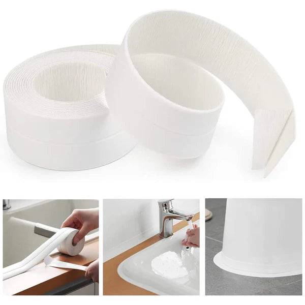Bande d'étanchéité autocollante étanche et anti-moisissure pour toilettes