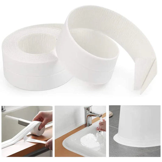 Bande d'étanchéité autocollante étanche et anti-moisissure pour toilettes